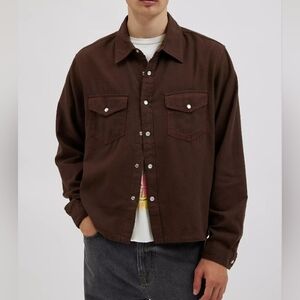 Urban Outfitters BDG Western Cropped Shirt Button Front  Men's Size Large